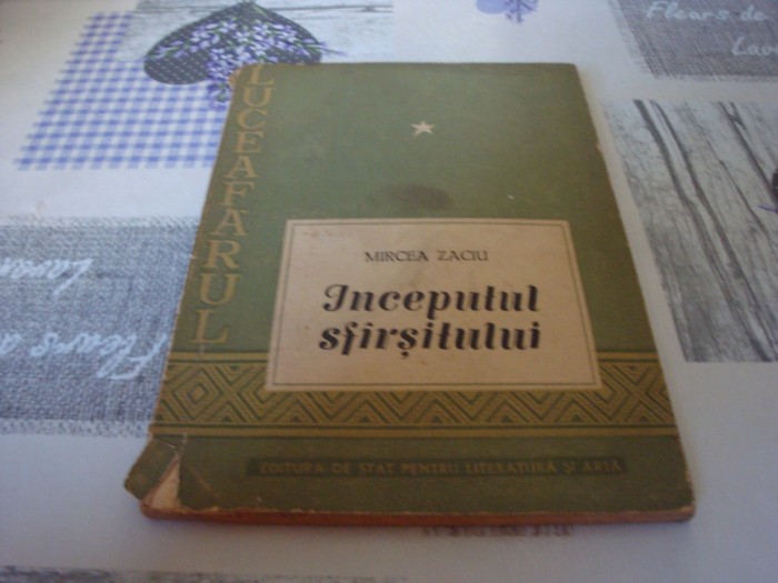 Mircea Zaciu - Inceputul sfarsitului -1956