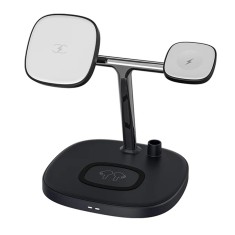 Statie de alimentare pentru iphone, iwatch, airpods, apple pencil, 15w, yesido, black foto