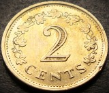 Cumpara ieftin Moneda exotica 2 CENTI - MALTA, anul 1972 * cod 3388, Europa