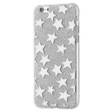 Husa APPLE iPhone 6\6S - Fashion (Shinny Stars Argintiu), iPhone 6/6S, Plastic, Carcasa