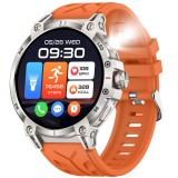 SMARTECH SmartWatch cu Apel Bluetooth, Lanterna, Ritm Cardiac, Nivel Oxigen, Tensiune Arteriala, Calorii, Distanta, Asistent Vocal, Nivel Stres, Alarm
