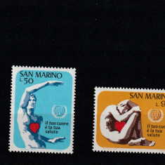 San Marino 1972-Medicina,Luna mondiala a inimii,MNH.Mi.1013-1014