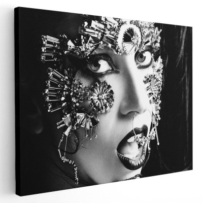 Tablou afis Lady Gaga cantareata 2278 Tablou canvas pe panza CU RAMA 20x30 cm foto