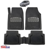 Covorase Auto TeamCar&reg; Tip Tavita Compatibile Ford Focus 2 Hatchback 5 uși (2004&ndash;2011) Silver, Cauciuc