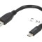 Cablu USB 3.0 A la C 0,15m negru