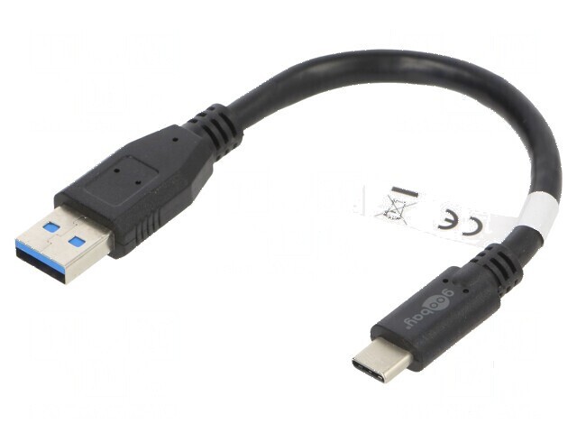 Cablu USB 3.0 A la C 0,15m negru