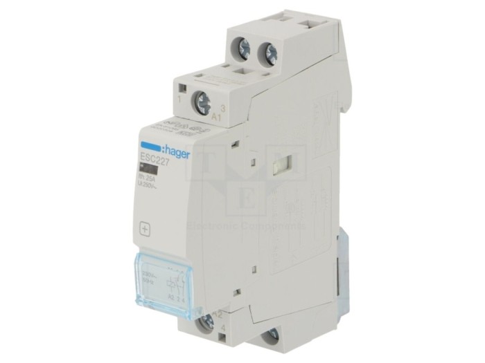 Contactor 2-polar 25A 230VAC