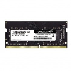 Memorie RAM Team Group DDR4 8GB 2400MHz CL16 SODIMM 1.2V ted48g2400c16-sbk foto