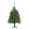 Brad de Crăciun pre-iluminat cu set globuri, verde, 120 cm