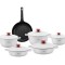 Set oale de inalta calitate din aluminiu 11 piese Zass Gourmet Berlin ZG-ACS 01, Alb - RESIGILAT