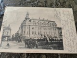 Carte postala clasica Bucuresti, 1900, Piata Teatrului National, circ. Cernauti, Circulata, Printata