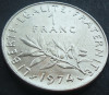 Moneda 1 FRANC - FRANTA, anul 1974 *cod 1711, Europa