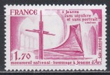 Franta 1979 - Monumentul Național - Omagiu adus Ioanei d&#039;Arc, MNH, Nestampilat