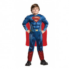 Costum Deluxe Superman cu muschi Justice League pentru copii, Rubie s , M, 5 - 6 ani foto