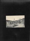 Vedere de pe front, feldpost karte 1918 Soldati germani intr-un sat din Carpati