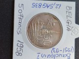 BELGIA 50 FRANCS 1958 BAUDOUIN I