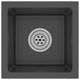 Cumpara ieftin Chiuveta de bucatarie lucrata manual, negru, otel inoxidabil