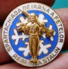 I.172 INSIGNA ROMANIA SPARTACHIADA DE IARNA A FETELOR REGIUNEA STALIN BRASOV, Romania de la 1950