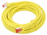 Patch cord S/FTP Cat6 Cu LSZH galben 5m