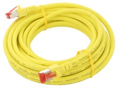 Patch cord S/FTP Cat6 Cu LSZH galben 5m foto