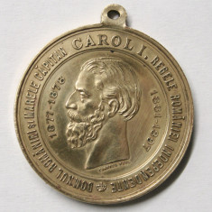 MEDALIE CAROL I 1897 . BRONZ AURIT .