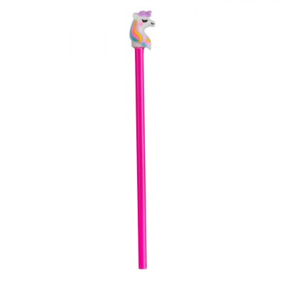 Creion 3D, Model Unicorn, Culoare Roz, Lungime 20cm foto
