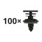 Set 100 cleme ornament Audi A1, A4, A5, A6, A7, A8, Q3, Q5, Q7, TT, Porsche 911, Cayenne, Cayman, Seat Alhambra, Leon, Skoda Rapid, VW Beetle, Caddy,