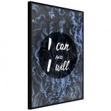 Cumpara ieftin Poster - Decisiveness, cu Ramă neagră, 40x60 cm