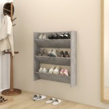 VidaXL Pantofar de perete, gri beton, 80x18x90 cm, PAL