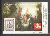 Bolivia.1986 500 ani descoperirea Americii:Pictura-Bl. SB.440