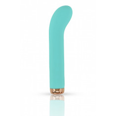 Vibrator Crazy Love 10 Moduri Vibratii Puternice USB Silicon Turcoaz 16.5 cm Mokko Toys