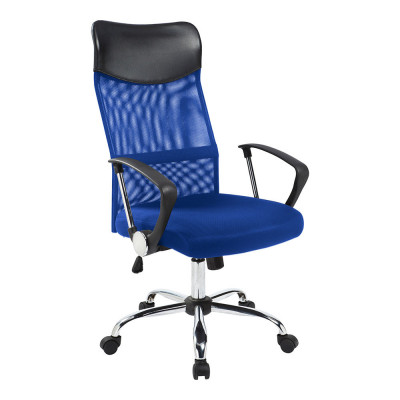 Scaun de birou ergonomic cu spatar inalt, in 3 culori - albastru foto