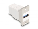 Modul montare panou USB-A 5 Gbps la USB-B M-M Alb, Delock 67164