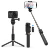 Selfie Stick TaoTronics TT-ST002, telecomanda detasabila, bluetooth, clema prindere, tripod, 65 mAh, Negru