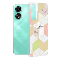 Husa Oppo A78 4G Techsuit Marble, Purple Hex