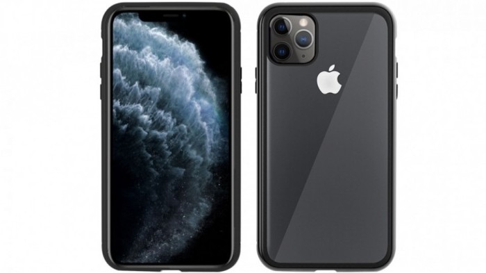 Husa Apple iPhone 11 PRO Negru,spate de sticla securizata+folie de sticla gratis