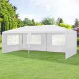 Pavilion gradina AAGP-9603 alb 600 x 300 x 255 cm [casa.pro] HausGarden Leisure