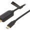 Cablu adaptor HDMI 1.4 USB C aurit