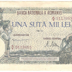 Romania 100.000 lei 1947. 05. 08.