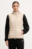 EA7 Emporio Armani vestă culoarea bej, de tranziție, AF12477.7W000472