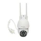 Camera de supraveghere 8 MP, WIFI 2.4GHz, rotire 360 grade PTZ cu senzor de miscare, alarma, detectie umana, night vision si aplicatie IPC360 Home