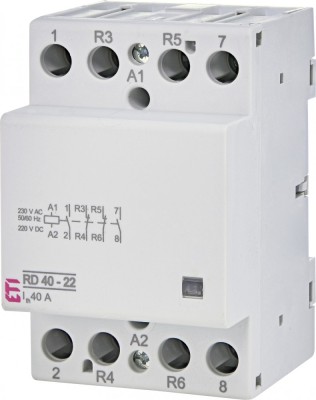 Contactor modular 40A 2ND+2NI RD40-22 230V Eti 002464022 foto