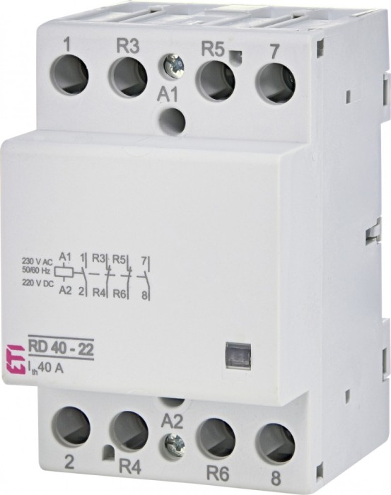 Contactor modular 40A 2ND+2NI RD40-22 230V Eti 002464022