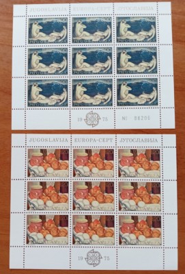 YUGOSLAVIA-&amp;#039;1975--EU-CEPT &amp;#039;&amp;#039;PICTURI -NUDURI si FRUCTE&amp;#039;&amp;#039;-2COLITE- -MNH LUX -NESTAMPIL.-VEZI SCAN foto