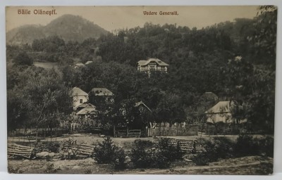 BAILE OLANESTI , VEDERE GENERALA , CARTE POSTALA , 1914 foto