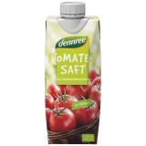 Suc de rosii bio vegan Dennree, fara sare, fara zahar, fara conservanti, fara gluten, din agricultura ecologica