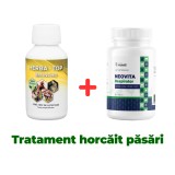 Tratament si prevenție tuse, horcăit la păsări Herba-Top Broncho 100 ml + Neovita Respirator 100ml
