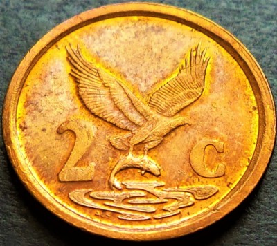 Moneda 2 CENTI - AFRICA de SUD, anul 1996 *cod 2712 B = AFURIKA TSHIPEMBE foto