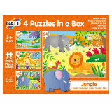 Set 4 puzzle-uri Jungla (12, 16, 20, 24 piese) PlayLearn Toys, Galt