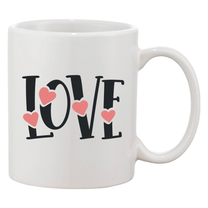 Cana alba personalizata &#039;Love 7051&#039;, INOVATIX&reg;. 330ml